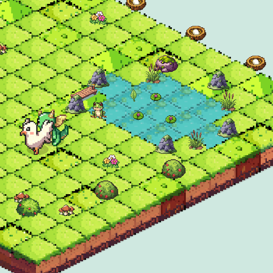 Decorate your home island in-game